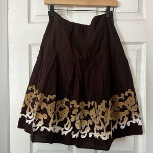 Style & Co. Brown Skirt with tan Accents